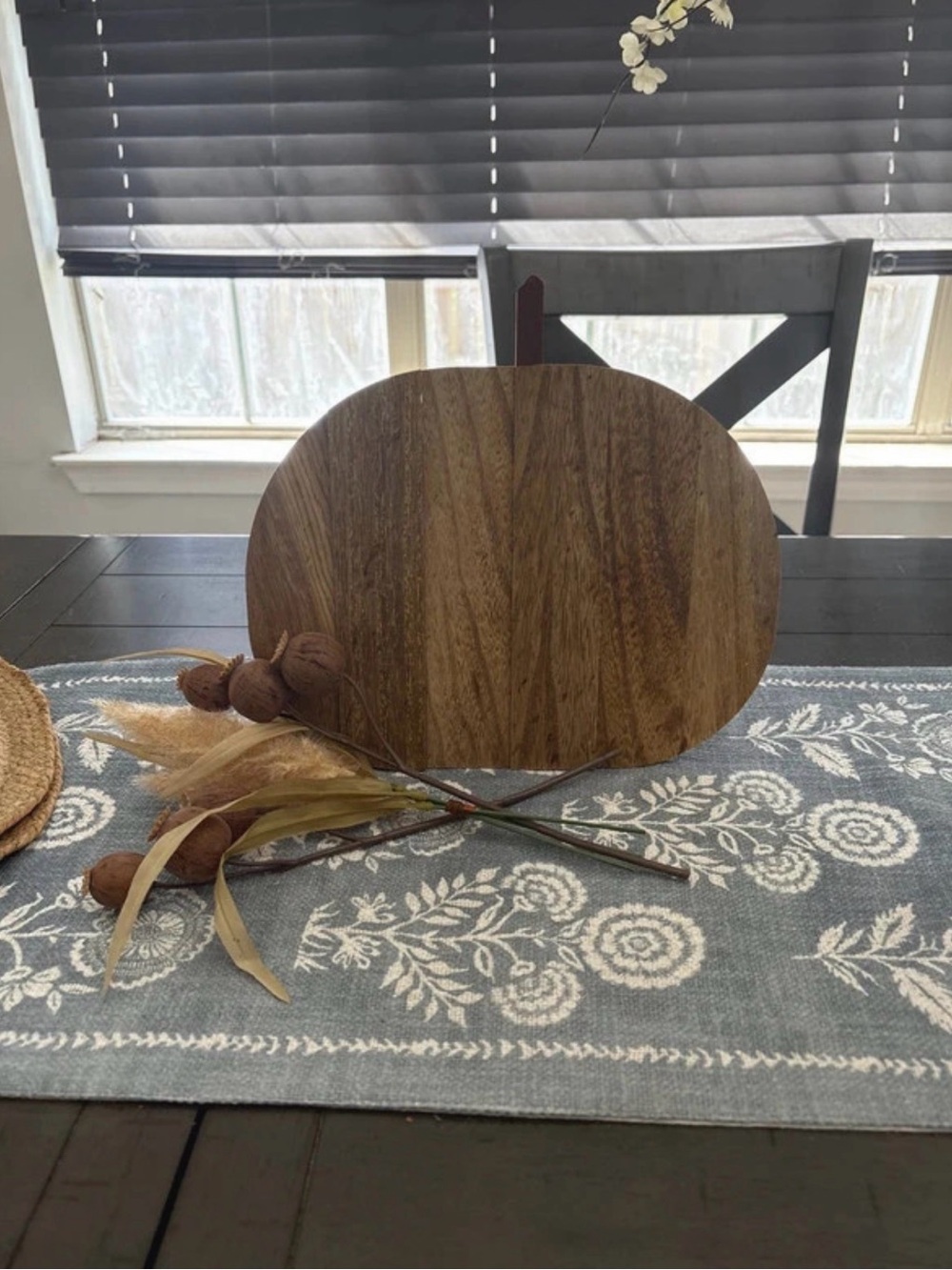 Fall Wooden Pumpkin and Stems Set
